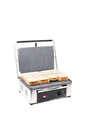 16 Dilim Elektrikli Saf Demir Döküm Tost Makinesi 1550 W. Döküm :40x27 Cm