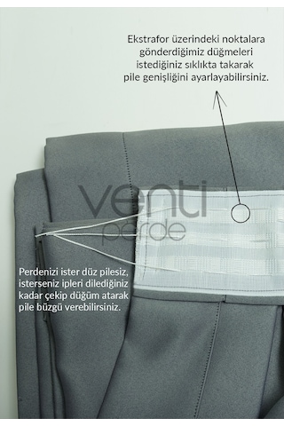 Blackout Karartma Güneşlik Düz Pilesiz Gri Kahve