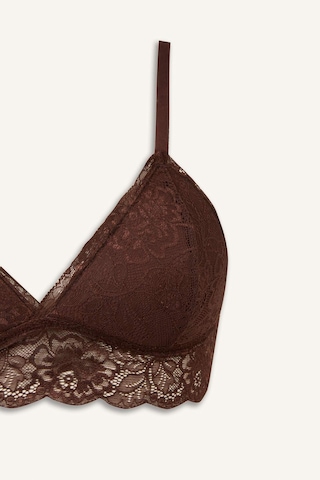 Defacto Dantelli Kaplı Pedli Balensiz Bralet D7843ax26spbn318 Kahve-bn318