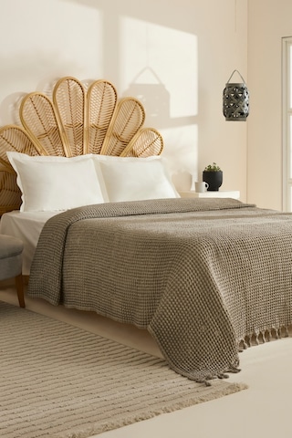 Karaca Home Mady %100 Cotton Waffle Çift Kişilik Tek Pike Taş Taş