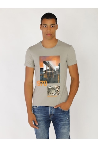 Roberto Cavalli Erkek Tshirt /M.Rob.0421.14024 Açık Gri