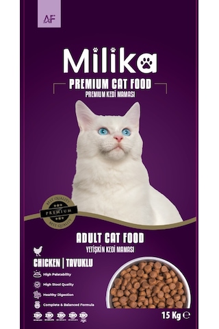 Milika Yetişkin Kedi Maması Tavuklu 15 Kg