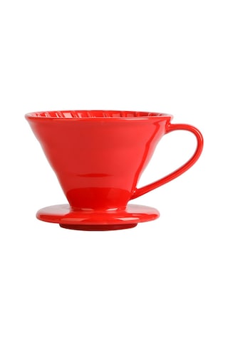 Ruicoo Seramik Kahve Damlatıcı - Elle Yapılmış Özel Tasarım, Mükemmel Lezzet İçin Manuel Demleme Aracı Kırmızı