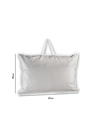 Esti Gri Çizgili Yastık Saklama Çantası 67 X 45 Cm Gri Çizgili-1