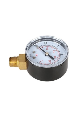 Besthome1 50mm Su Basınç Göstergesi - 0-15psi / 0-1bar, 1/4 Npt, Havuz Filtre Basınç Ölçer