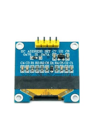 Makermarketim-128X64 1.3 İnç Oled Grafik Ekran 4 Pin Is-I2C