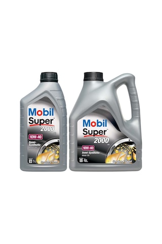 Mobil Super 2000 X1 10W-40 Yarı Sentetik Motor Yağı 4 L + 1 L Mobil Super 2000 X1 10W-40 Yarı Sentetik Motor Yağı 4 L + 1 L