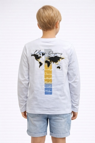 Yale Kids 8-12 Yaş Erkek Çoçuk Uzun Kollu Tişört Beyaz