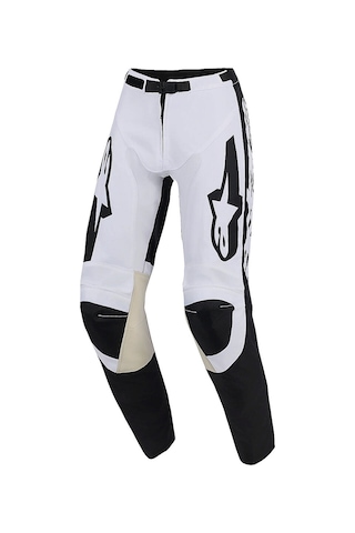 Alpinestars Racer Riway Off-road Motosiklet Pantolonu Beyaz Siyah