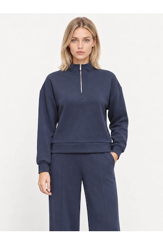 Loft Relax Fit Lacivert Kadın Sweatshirt Lf2043809
