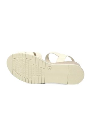 Mammamia D25ys-2775 Deri Comfort Kadın Sandalet Bej