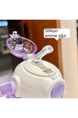 Novahub Yeni Yalıtımlı Taşınabilir Su Sevimli Sarı Sarı Puding Pipet Paslanmaz Köpek Karikatür Kapasiteli El Dekoratif Çocuk Çelik Büyük Bebek Bardağı Anahtarlık Açık 4 316 Gr Sarı