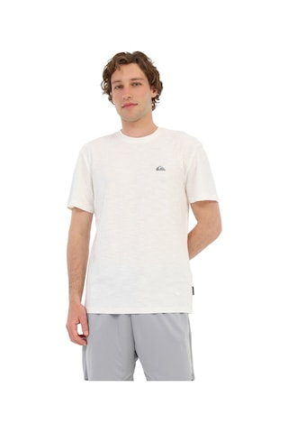 Quiksilver Slub Roundneck Beyaz Erkek Kısa Kol T-shirt