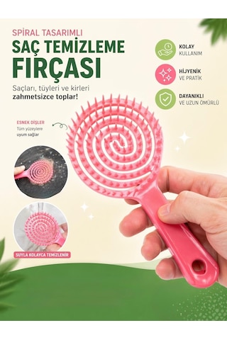 Tarak Üç Boyutlu Profesyonel Spiral Yuvarlak Saç Fırçası