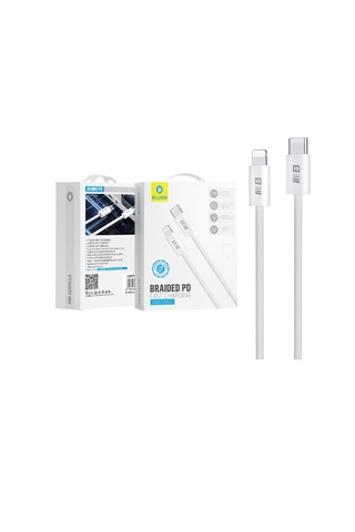 Blueo Braided PD 60 W Lightning Ultra Hızlı Şarj Data Kablosu 1 M
