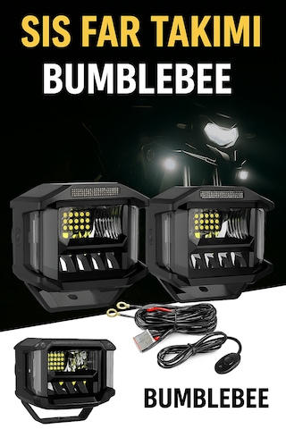 Bumblebee 80 Watt Profesyonel Motosiklet Led Sis Far Takımı