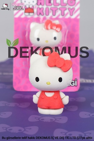 Dekomus İle Yeni Sezon Lisanslı Hello Kıtty 3d Silgi
