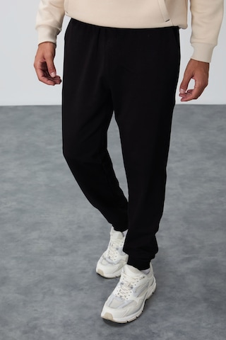Tommy Life Siyah Klasik Cepli Standart Kalıp Manşetli Erkek Eşofman Alt - 84652 Siyah