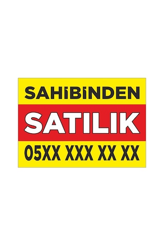 Sahibinden Satılık Branda - Afiş - Pankart 100x70cm .
