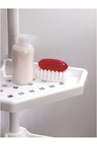 Primanova Yaylı Banyo Köşe Rafı Köşelik (512543040) Beyaz