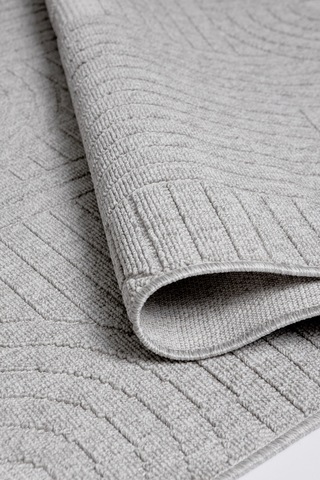 Seyran Loopy 623 Gri Halı Ince Mutfak Kilim Salon Kesme Halı Yolluk Gri