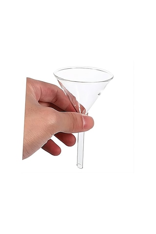 Cam Huni 75 Mm Kısa Saplı Isıya Dayanıklı Borosilikat Cam Laboratuvar Ve Mutfak Kullanımı İçin