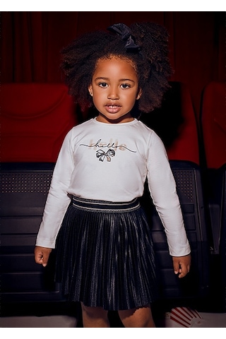 Mayoral Siyah Kız Çocuk Pileli Etek 4903 Siyah