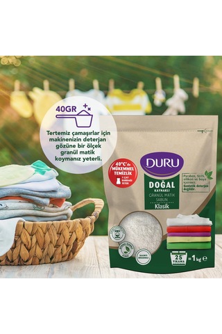 Duru Doğal Granül Matik Sabun Klasik 3 x 1Kg