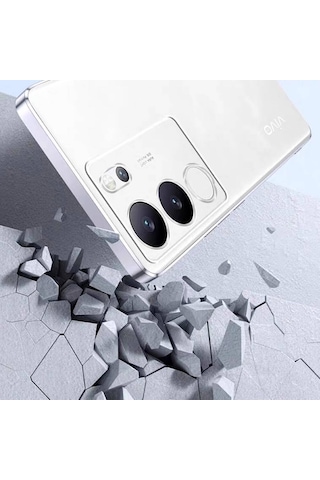 Nourthkiingdom Vivo V29 5g Kılıf Nrtk Süper Silikon Kapak - Renksiz Renksiz