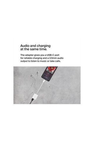 Belkin Rockstar 3,5 Mm Ses + Usb-c Şarj Adaptörü, Usb-c 60w Güç