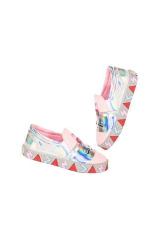 Unique Kısa Hologram Ortopedik Kız Çocuk Sneakers Gri