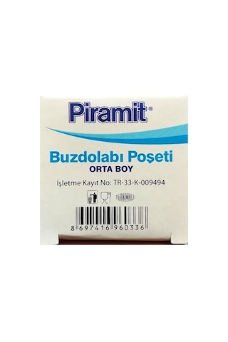 Piramit Orta Boy Buzdolabı Poşeti 30'lu