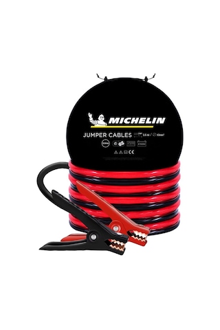 Mıchelın Ml4002 6v/12v/24v 500amper 2,5 Metre 10 Milimetrekare Akü Takviye Kablosu