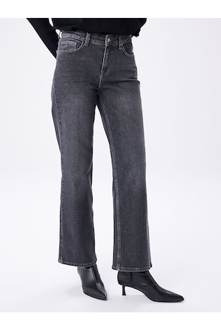 Faik Sönmez Straıght Fit Yıkama Efektli Jean Pantolon W27jpn003 Uw27jpn00312 Gri