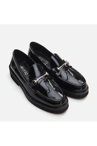 Hotiç Hakiki Deri Siyah Kadın Loafer 01ayh291740a100 Siyah