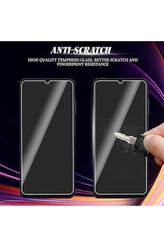 Galaxy A06 Privacy Hayalet Ekran Koruyucu 2 Adet - 9h Temperli Cam, Yan Görünme Engelleyici, Tam Kaplama