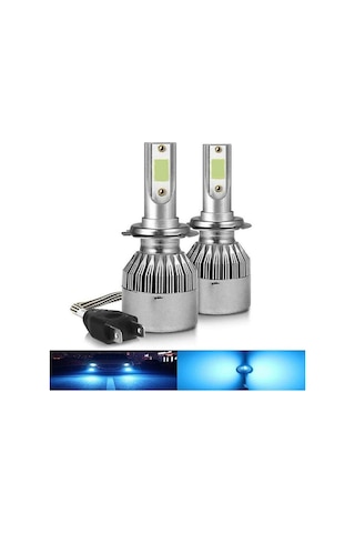 Renault Megane 4 H7 Kısa Far Xenon Led Şimşek Etkili Buz Mavi