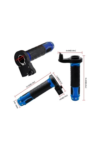 Cs-764a2 12v Motosiklet Scooter Alüminyum Alaşımlı Elektrikli El Kavrama Kapağı Isıtmalı Kavrama Gidon Mavi Diğer