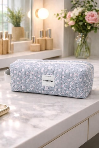 Estrella Mini Dy-son Airwrap Ve Tüm Saç Şekillendiriciler İçin Xl Boy Çanta Seyahat Çantası Mini Gri Çizgi Çok Renkli