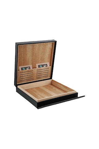 S.t. Dupont Deri Travel Seyahat Humidoru Siyah 10's