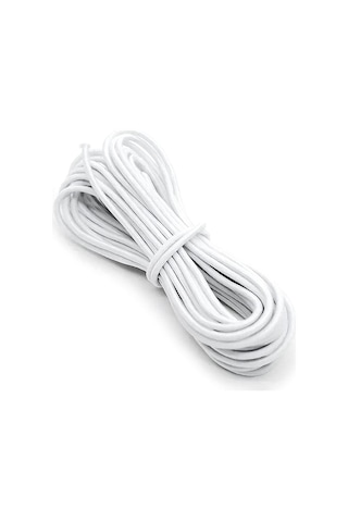 Beyaz 5 Metre 2 Mm Yuvarlak Lastik
