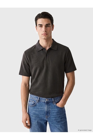 Lcwaıkıkı Classic Antrasit Polo Yaka Erkek Tişört