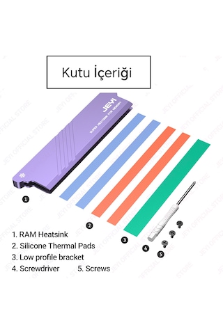 Jeyı Ram Soğutucu Isı Emici Termal Pad Ddr/ddr2/ddr3ddr4/ddr5