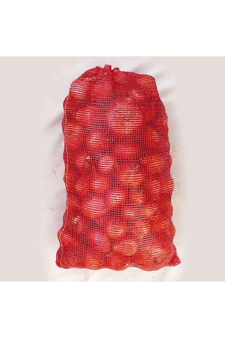 45x75 Soğan Patates Ceviz Çuvalı 1000 Adet Kırmızı Polimer File Çuval