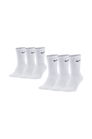 Nike Everyday Cushioned Crew Antrenman 6ÇİFT Beyaz Nike Everyday Cushioned Crew Antrenman 6ÇİFT Beyaz