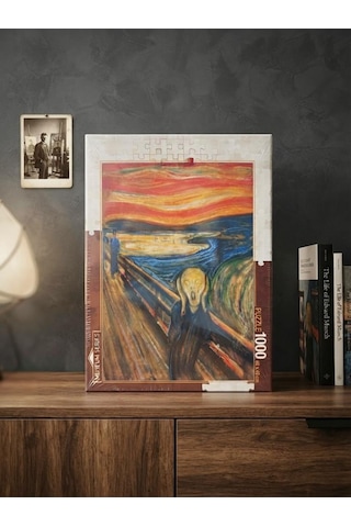 Ünlü Eserler Serisi: Çığlık 1000 Parça Art Puzzle - Duvarınızdaki Sanat