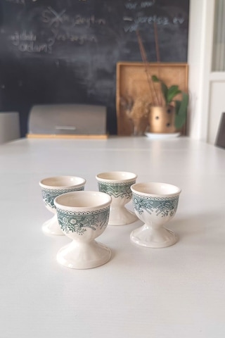 Burgenland Antika Yumurtalık Yeşil Küçük Boy 4 Parça Yeşil