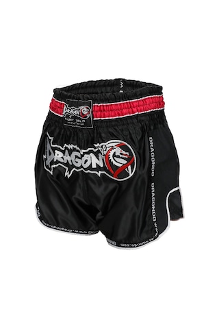 Dragondo Mt3075 Retro Neo Muaythai Şortu Siyah Retro Muay Thai Şort Siyah