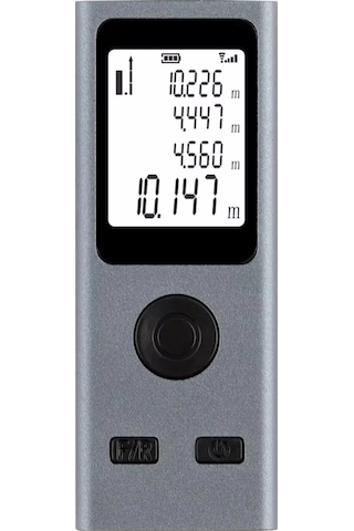 Shopytech Mini Usb Şarjlı Lazer Metre 50 M Dijital Mesafe Ölçer Alan/hacim Hesabı Pisagor Sürekli Öl 1 Adet
