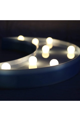 Dekoratif Led Ay Gece Lambası Mavi